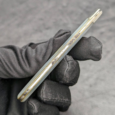 1927 年英國古董白珍珠貝殼手柄純銀刀片折疊筆刀